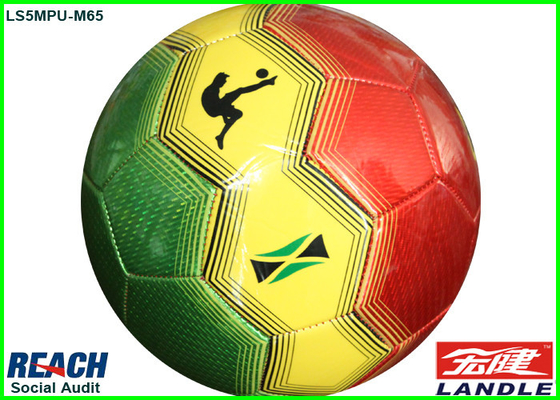 Kundenspezifischer bunter Kunstleder-Fußball-Ball der Fußball-/PU