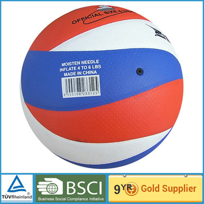 Kundenspezifischer Druckpu-Kunstleder-Volleyball 5#/offizieller Strandvolleyball