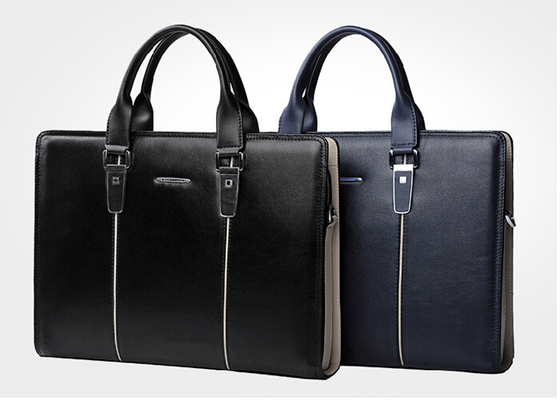 Das Geschäfts-Aktenkoffer-Schultaschen-Handtasche der ledernen Männer mit dauerhaftem Schultergurt