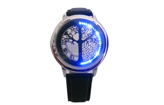 Armbanduhr des Lederarmband-LED Digital Unisex für das Schwimmen, Wasser-beständiges