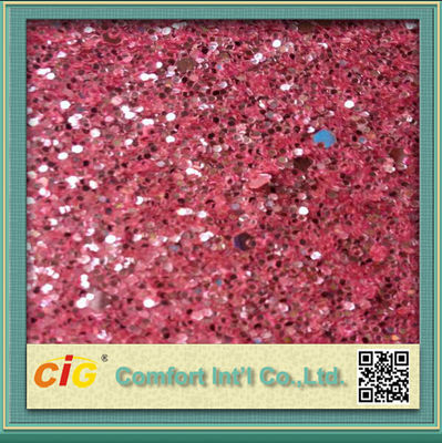 Dekorations-Funkeln PVC-Kunstleder-Gewebe/glänzendes ledernes Gewebe