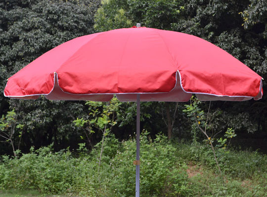 Stahlrahmen-windundurchlässiges Strandschirm-Rosa 420D Oxford mit Wasser-Basis