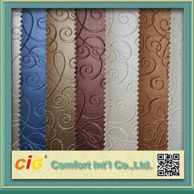 Klassische Farbe prägeartiges PVC-Automobil-Polsterungs-Leder-Gewebe 0,6 - 1.2mm stark