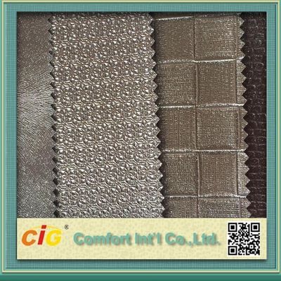 Klassische Farbe prägeartiges PVC-Automobil-Polsterungs-Leder-Gewebe 0,6 - 1.2mm stark