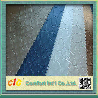 Klassische Farbe prägeartiges PVC-Automobil-Polsterungs-Leder-Gewebe 0,6 - 1.2mm stark