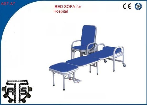 Patient, der medizinisches ledernes Bett-Sofa-Krankenhaus-Möbel-Aluminium Fram überträgt
