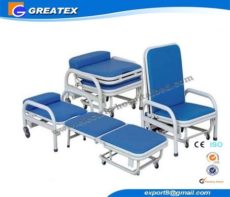 Zwei Funktion faltbarer Accompanier-Krankenhaustransfusions-/-blutextraktionsstuhl