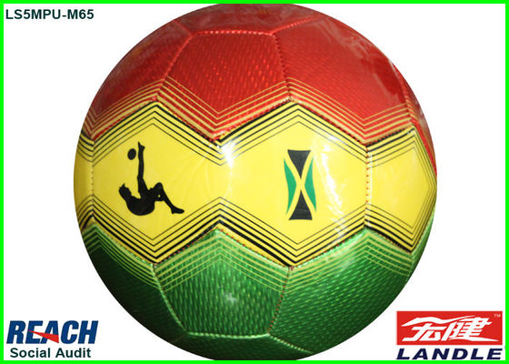 Kundenspezifischer bunter Kunstleder-Fußball-Ball der Fußball-/PU