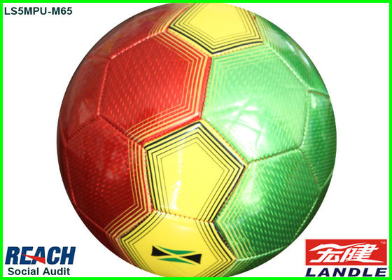 Kundenspezifischer bunter Kunstleder-Fußball-Ball der Fußball-/PU
