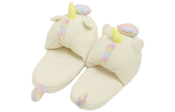 DAS Einhorn - weiche pantoffeln Winterausgangsplüschpantoffel für Mädchendamen