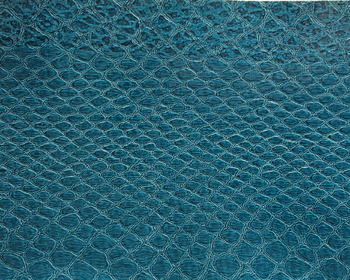 Blaues Faux-Leder-Gewebe für Handtaschen, Frauen-Tasche Faux-Alligatorleder-Gewebe