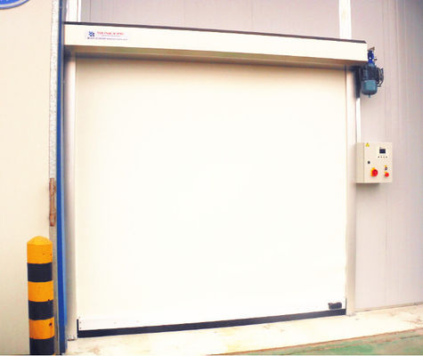 Anti-elektrostatische Stoff-Roll-up-Tür, Hochfrequenz-Glattöffnungsgeschwindigkeit 1,5 m/s