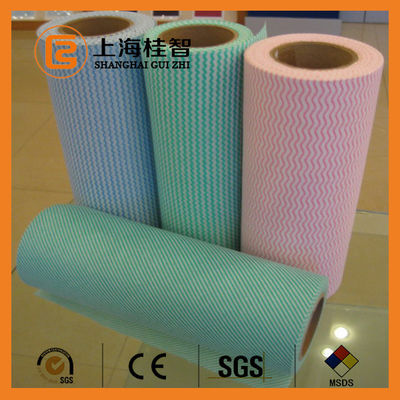 100% KRAFT geöffnetes Rayon Spunlace-Vliesstoff-Abwischen mit gutem Wasser-Absorptionsvermögen