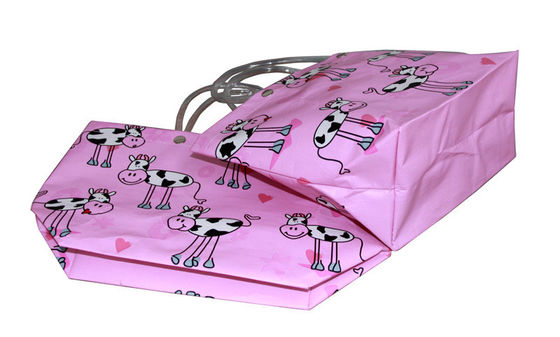 Umweltfreundliche recyclebare Blumen-purpurrote pp. gesponnene Einkaufstasche mit PVC-Griff